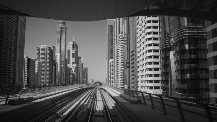 Dubai City Metro Train