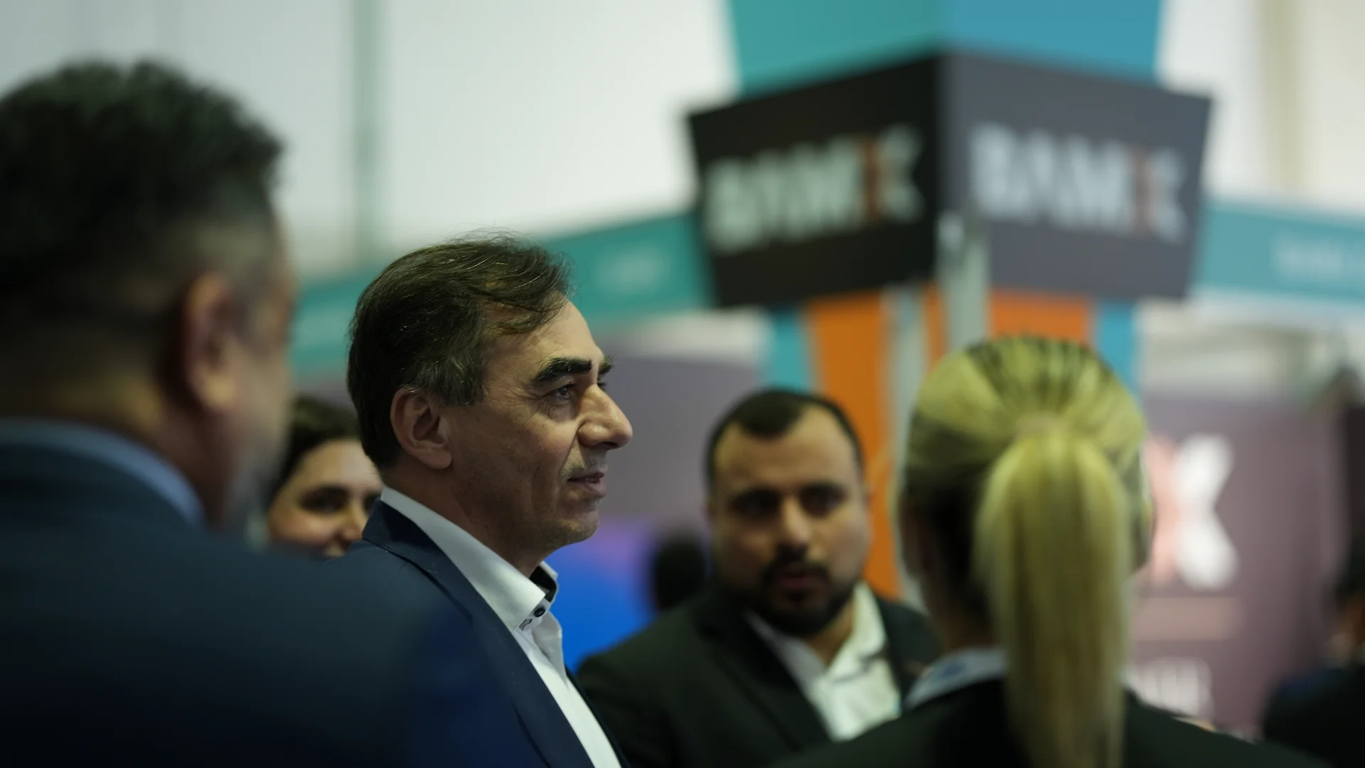 Dr. Mehdi Kavoosi at the BAMX stand during IPS 2026